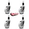 Service Caster 4'' Nylon Wheel Swivel 1-3/8'' Expanding Stem Caster Set, 4PK SCC-EX20S414-NYS-138-4 - alternate 2